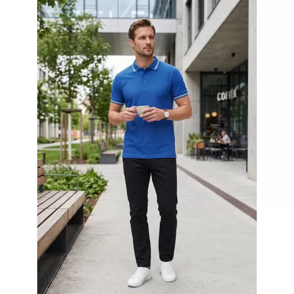  Herren-T-Shirt mit Kragen ALTISPORT NoPrint NP/ALM912 KÖNIGSBLAU 