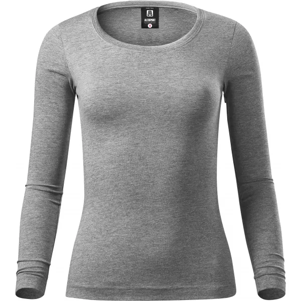  Damen-T-Shirt mit langen Ärmeln ALTISPORT NoPrint NP/ALW961 DUNKELGRAUE HIGHLIGHTS 