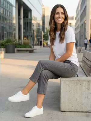 3/4-Hose für Damen SAM 73 ANTONELLA WK 813 SCHWARZ