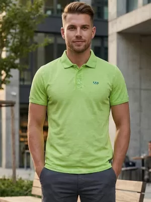 Herren-T-Shirt KIXMI SPENCER GRÜN BLAU