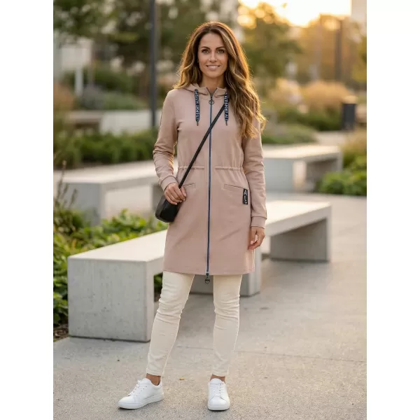  Damen-Sweatshirt ALTISPORT CELIA BEIGE/BLAU 