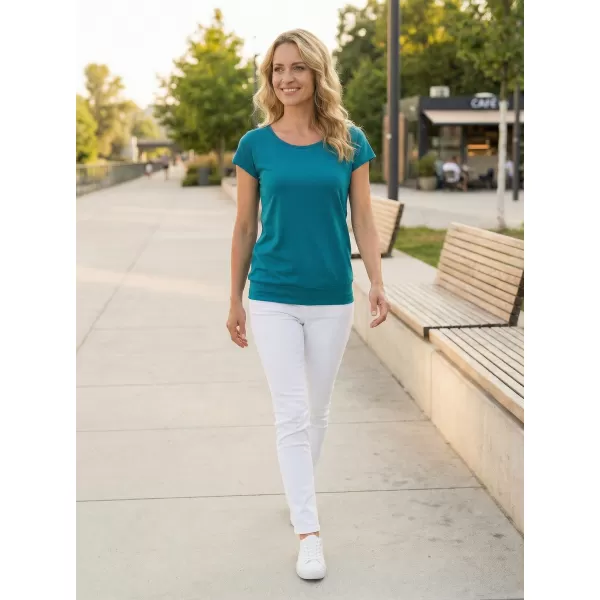  Damen-T-Shirt ALTISPORT NoPrint NP/ALW021 DUNKLES TÜRKIS 