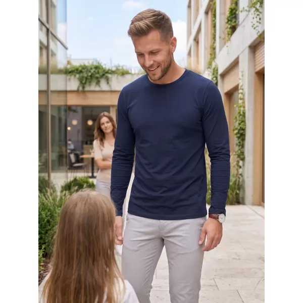  Herren-T-Shirt mit langen Ärmeln ALTISPORT NoPrint NP/ALM911 NAVY BLAU 