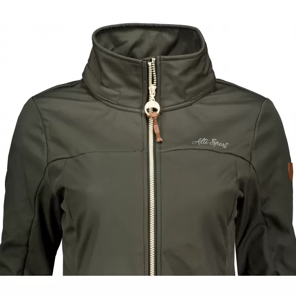  Softshell-Mantel für Damen ALTISPORT CIARA KHAKI 
