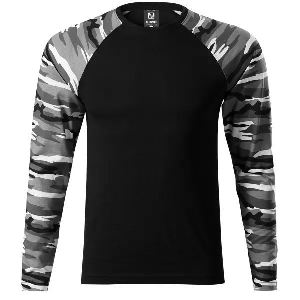  Herren-T-Shirt mit langen Ärmeln ALTISPORT NoPrint NP/ALM661 TARNGRAU 