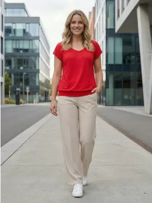 Damen-T-Shirt SAM 73 CLEOPATRA WT 912 ROT