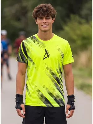 Funktionelles Premium-T-Shirt für Herren ALTISPORT VOJ/ALM028TR01 NEON GELB