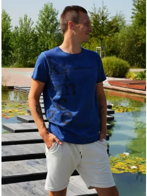 Herren-T-Shirt KIXMI SANDER BLAU