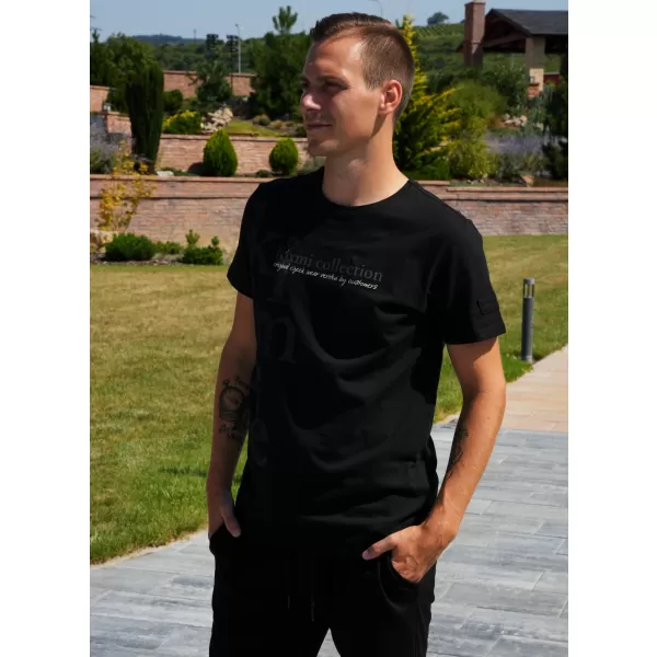  Herren-T-Shirt KIXMI SANDER SCHWARZ 