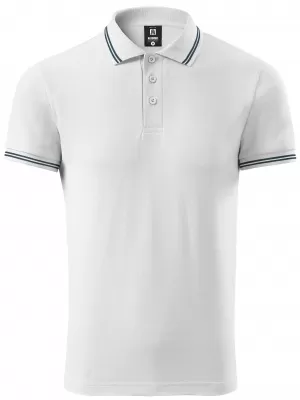 Herren-T-Shirt mit Kragen ALTISPORT NoPrint NP/ALM912 WEIß