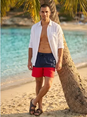 Badeshorts für Herren SAM 73 EDUARDO MS 818 ROT