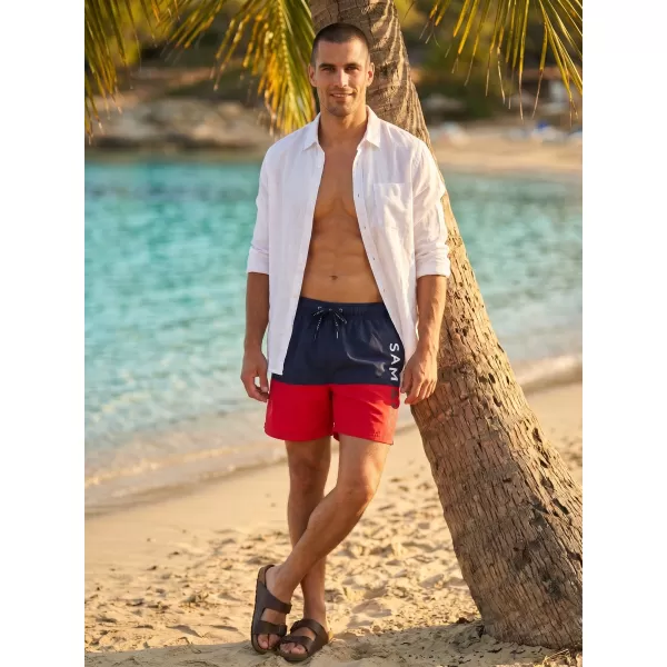  Badeshorts für Herren SAM 73 EDUARDO MS 818 ROT 