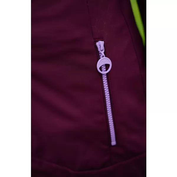  Softshell-Mantel für Damen ALTISPORT CIARA BURGUNDERROT/VIOLETT 