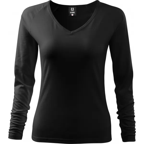  Damen-T-Shirt mit langen Ärmeln ALTISPORT NoPrint NP/ALW721 SCHWARZ 