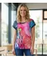 Damen-T-Shirt ALTISPORT CLARETA DUNKELBLAU