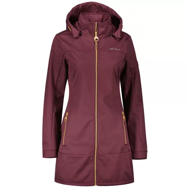  Softshell-Mantel für Damen ALTISPORT CIARA BURGUND 
