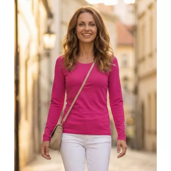  Damen-T-Shirt mit langen Ärmeln ALTISPORT NoPrint NP/ALW931 HIMBEERE 