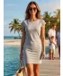 Kleid ALTISPORT NP/ALW871 DUNKELGRAUE HIGHLIGHTS