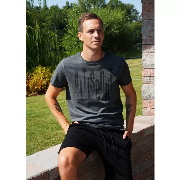  Herren-T-Shirt ALTISPORT CARLSON DUNKELGRAU 