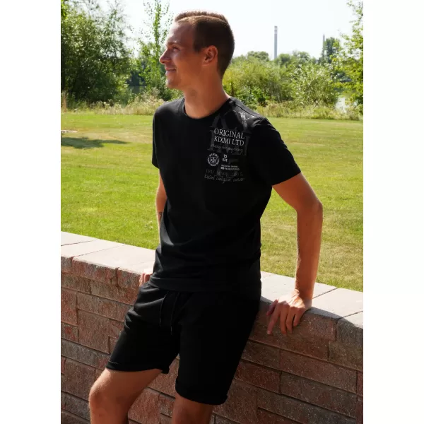  Herren-T-Shirt KIXMI SEDRICK SCHWARZ 
