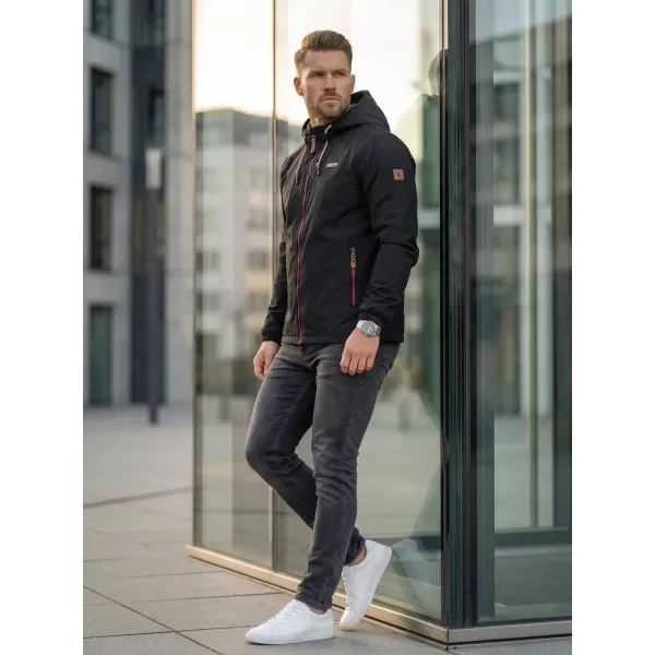  Herrenjacke ALTISPORT CARLEY SCHWARZ ROT 