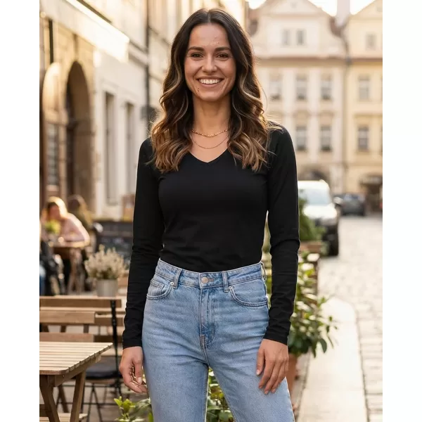  Damen-T-Shirt mit langen Ärmeln ALTISPORT NoPrint NP/ALW721 SCHWARZ 