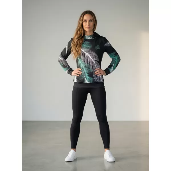  Hochwertiges Funktions-Sweatshirt für Damen ALTISPORT VOJ/ALW001MI01 SCHWARZ/TÜRKIS 