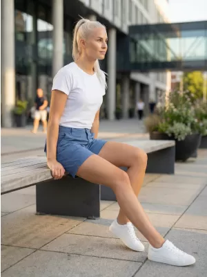 Damen-Shorts SAM 73 AURORA WS 793 MITTELBLAU