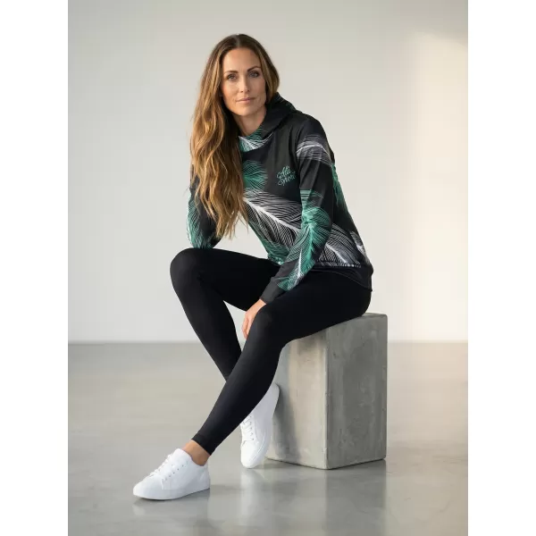  Hochwertiges Funktions-Sweatshirt für Damen ALTISPORT VOJ/ALW001MI01 SCHWARZ/TÜRKIS 