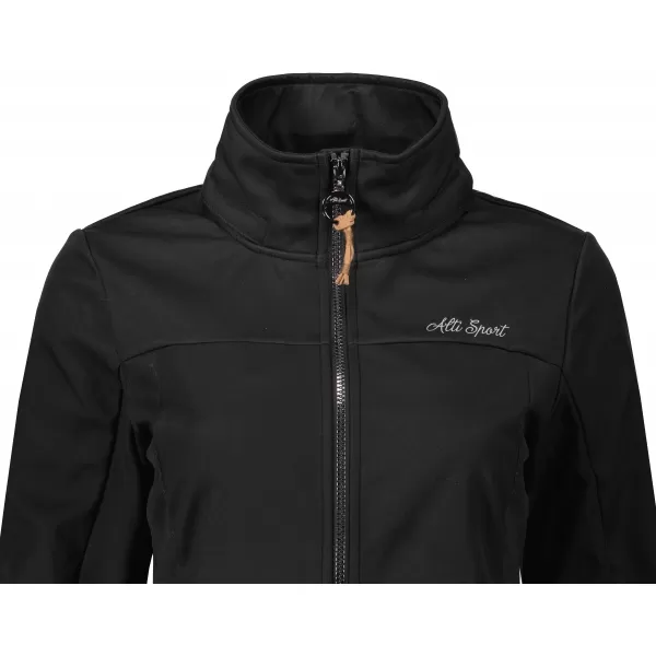  Softshell-Mantel für Damen ALTISPORT CIARA SCHWARZ 