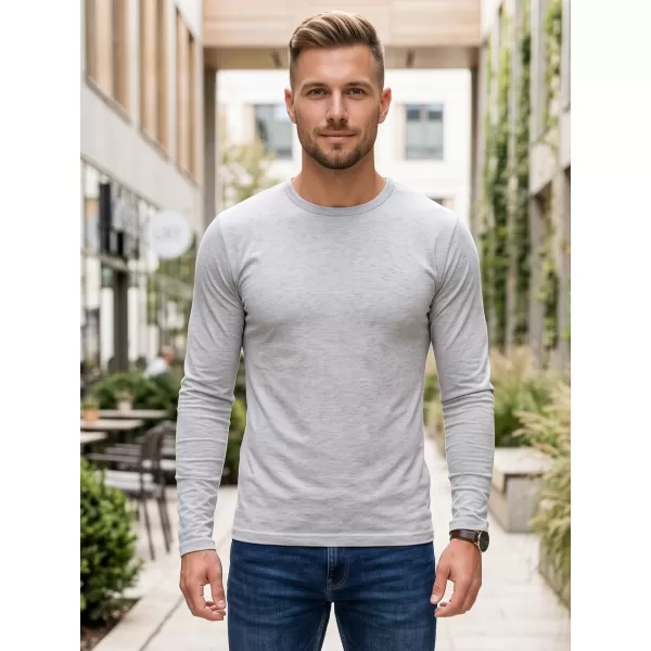  Herren-T-Shirt mit langen Ärmeln ALTISPORT NoPrint NP/ALM911 DUNKELGRAUE HIGHLIGHTS 