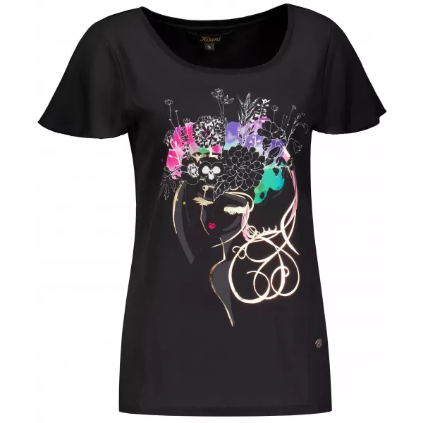  Damen-T-Shirt KIXMI SINDY SCHWARZ 