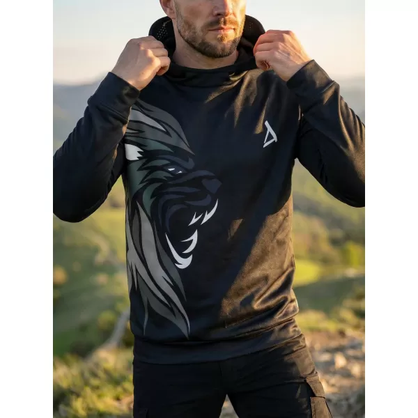  Hochwertiges Funktions-Sweatshirt für Herren ALTISPORT VOJ/ALM029MI01 SCHWARZGRAU 