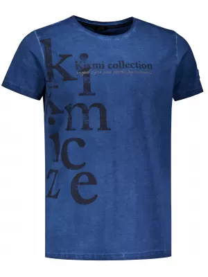 Herren-T-Shirt KIXMI SANDER BLAU