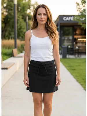 Damenrock mit Shorts ALTISPORT NoPrint NP/ALW406 SCHWARZ