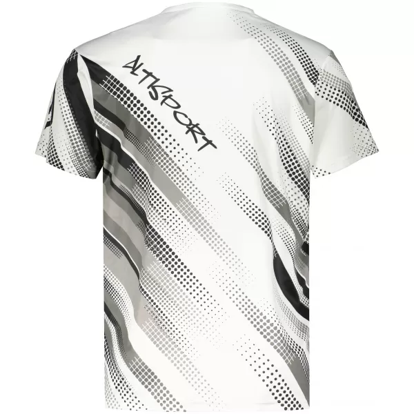  Funktionelles Premium-T-Shirt für Herren ALTISPORT VOJ/ALM028TR01 SCHWARZ UND WEIß 