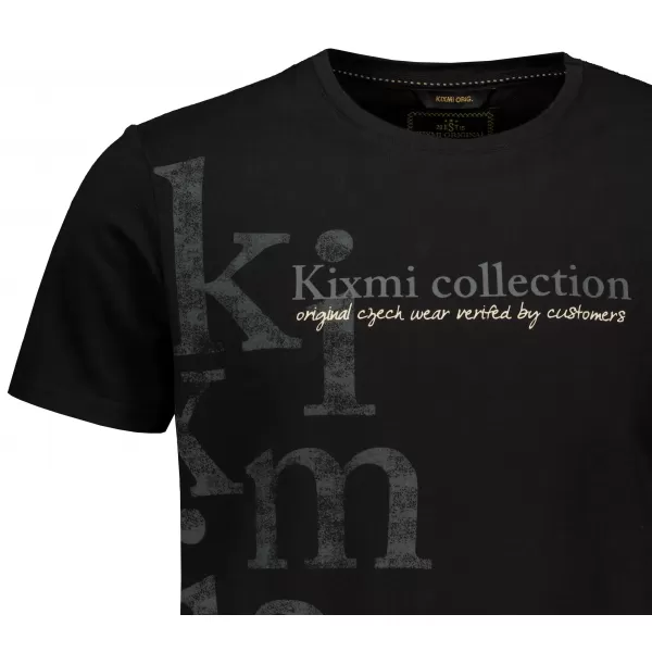  Herren-T-Shirt KIXMI SANDER SCHWARZ 
