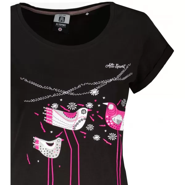  Kleid ALTISPORT ALW043178 SCHWARZ ROSA 