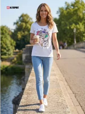 Damen-T-Shirt KIXMI SINDY SCHWARZ