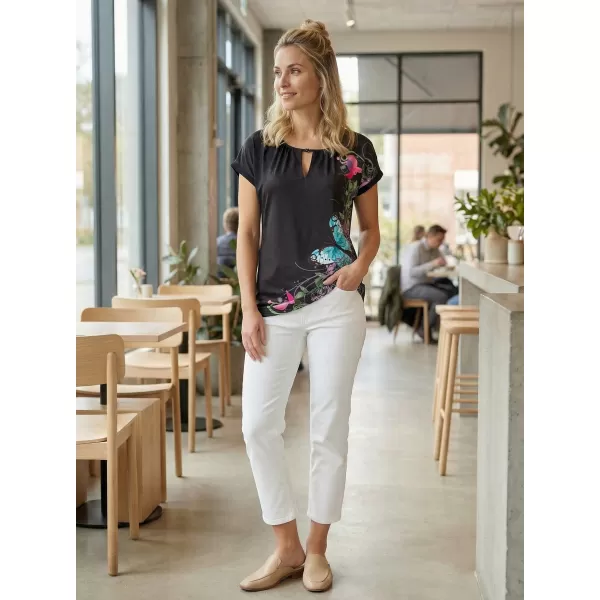  Damen-T-Shirt ALTISPORT CARINE SCHWARZ 