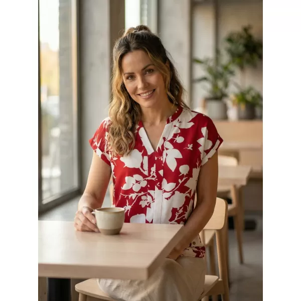  Damenbluse KIXMI SABINE BURGUND 
