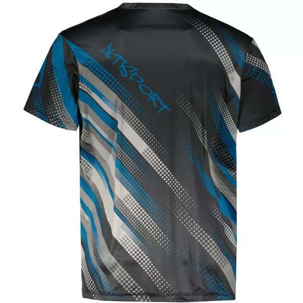  Funktionelles Premium-T-Shirt für Herren ALTISPORT VOJ/ALM028TR01 SCHWARZ UND BLAU 