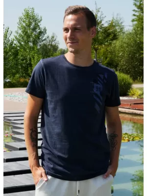 Herren-T-Shirt ALTISPORT CLARK DUNKELBLAU