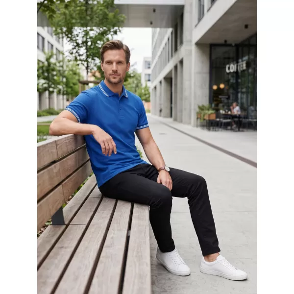  Herren-T-Shirt mit Kragen ALTISPORT NoPrint NP/ALM912 KÖNIGSBLAU 
