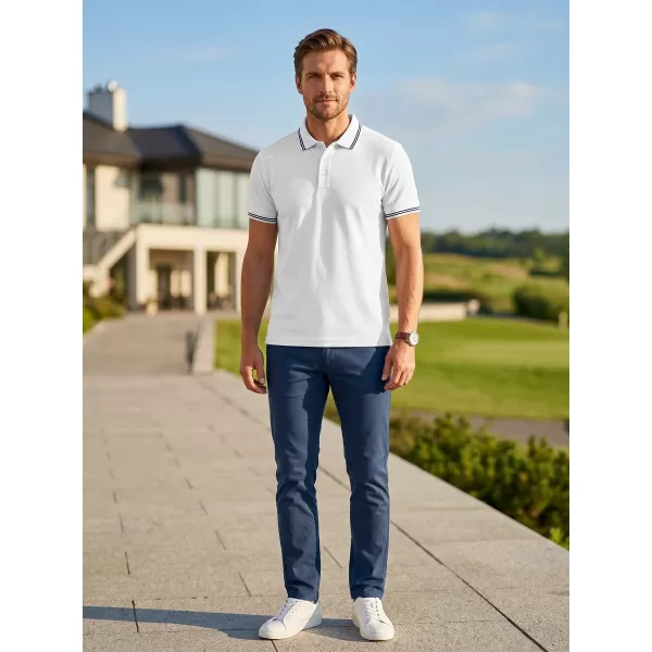 Herren-T-Shirt mit Kragen ALTISPORT NoPrint NP/ALM912 WEIß 