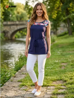 Damen-T-Shirt KIXMI SELLY SCHWARZ