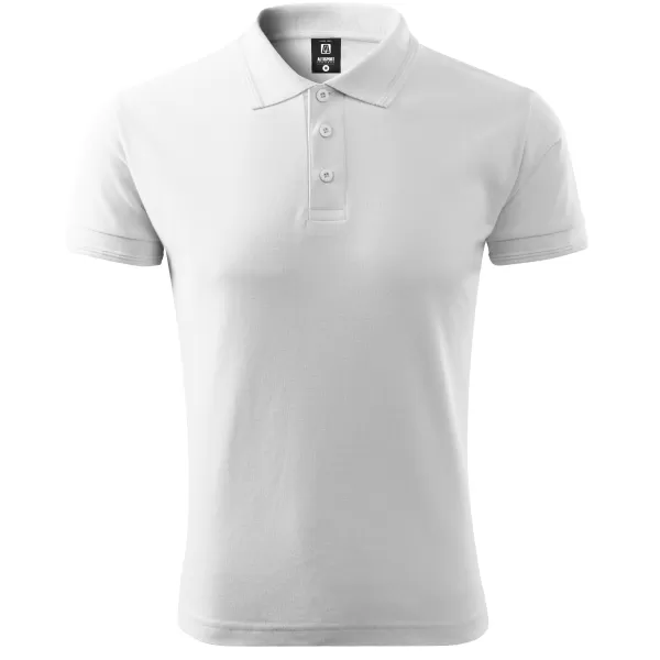  Herren-T-Shirt mit Kragen ALTISPORT NoPrint NP/ALM302 WEIß 
