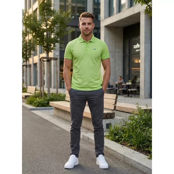  Herren-T-Shirt KIXMI SPENCER GRÜN BLAU 