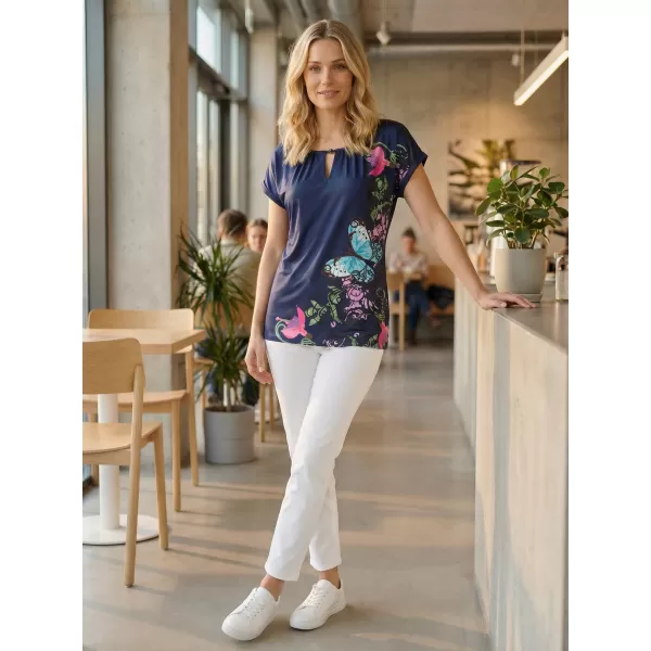  Damen-T-Shirt ALTISPORT CARINE DUNKELBLAU 