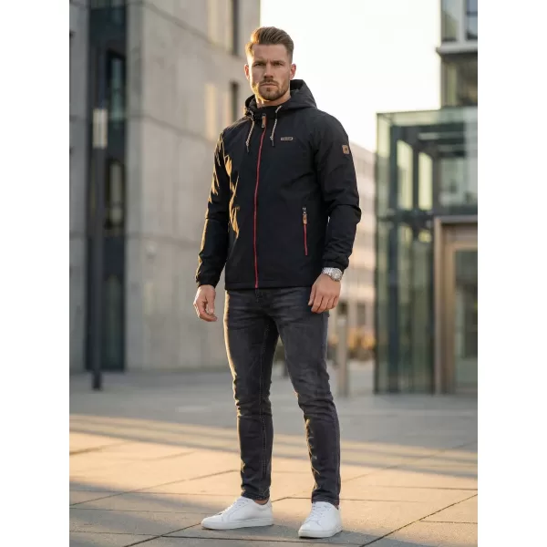  Herrenjacke ALTISPORT CARLEY SCHWARZ ROT 